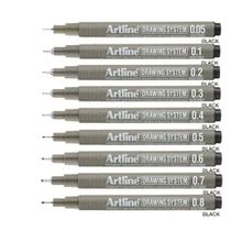 Artline 9'lu Tam Set Drawing System Teknik Çizim Kalemi