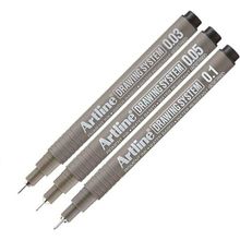 Artline Drawing 0.03-0.05-0.1 mm Siyah 3 Adet Teknik Çizim Kalemi