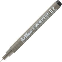 Artline Drawing System 232 0.2 mm Uçlu Siyah Teknik Çizim Kalemi