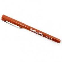 Artline EK-200 Fineliner 0.4 mm Kahverengi 12'li İnce Uçlu Keçeli Kalem