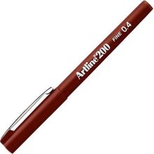 Artline EK-200N Fineliner 0.4 mm Koyu Kahve Keçe Uçlu Kalem