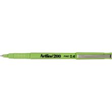 Artline Fineliner 0.4 mm Açık Yeşil İnce Uçlu Keçeli Kalem