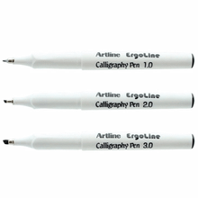 Artline Siyah 3'lü Ergoline Arabic Yan Kesik Kaligrafi Kalemi