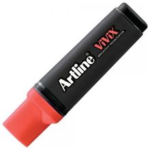 Artline Vivix 2.0-5.0 mm Kırmızı Parlak Mürekkepli Fosforlu Kalem
