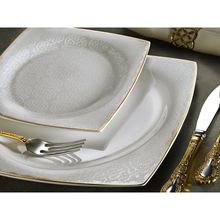 Aryıldız 31019 Bone Square 60 Parça Porselen Yemek Takımı
