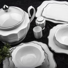 Aryıldız 34001 60 Parça Silver Porselen Yemek Takımı