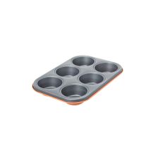 Aryıldız 6'lı Turuncu Granit Muffin Kalıbı