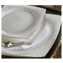Aryıldız AR31018 60 Parça Bone Square Porselen Yemek Takımı