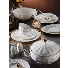 Aryıldız Ar34006 Lotus Bone 60 Parça Porselen Yemek Takımı