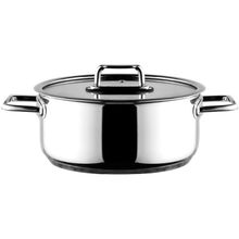 Aryıldız Colombus Metal Kulp Cam Kapak 22 cm Derin Tencere