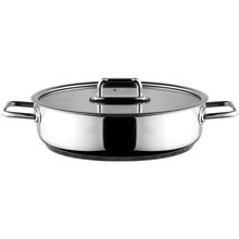 Aryıldız Colombus Metal Kulp Cam Kapak 24 cm Basık Tencere