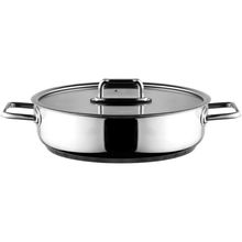 Aryıldız Colombus Metal Kulp Cam Kapak 30 cm Basık Tencere