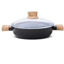 Aryıldız Eco Ceramic 26 cm Siyah Kısa Tencere