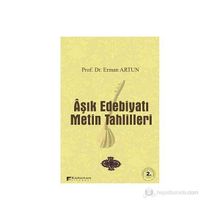 AŞIK EDEBİYATI METIN TAHLILLERI - ERMAN ARTUN