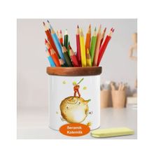 Asilmeydan 448652183 Marsta Küçük Prens Ahşap Seramik Kalemlik