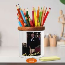 Asilmeydan 449027841 Papyonlu Mustafa Kemal Atatürk Ahşap Seramik Kalemlik