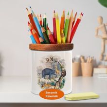 Asilmeydan 449816139 Hayvanlar Alemi Amazon Ormanları Ahşap Seramik Kalemlik