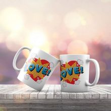 Asilmeydan Pop Art Serisi Love Hediyelik Kupa Bardak