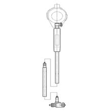 Asimeto AS-480012 160-250/250-400 125 mm Silindir Komparatörü Uzatma Çubuğu