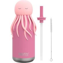 Asobu Bestie Bottle - Jellyfish 460 ml Silikon ve Paslanmaz Çelik Termos, 12 Saat Sıcak ve 24 Saat Soğuk Tutma