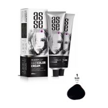 Asse Hair Color Systems 1 Siyah 60 ml Saç Boyası