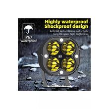 Astraled Offroad Sis Lambası 4 Led 20W Cree Sarı Led Motorsiklet Uyumlu İkili Set