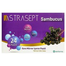 Astrasept Sambucus Kara Mürver 24 Pastil