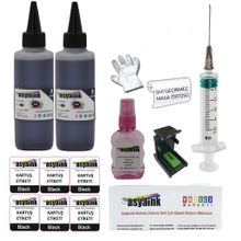 Asyaink HP 2620 4630 Uyumlu Siyah 2x100 ml Kartuş Dolum Seti