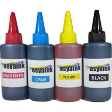 Asyaink Hp 304 Hp Deskjet 2620 Hp 2630 Uyumlu 4 x 100 ml Renkli/Siyah Mürekkep Seti