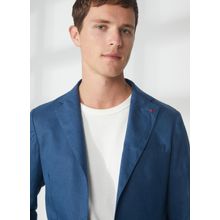 AT.P.CO A262ALAN60TP946 Mavi Uzun Cepli Slim Fit Yazlık Erkek Ceket