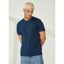 AT.P.CO A266T2P02 Bisiklet Yaka Koyu Mavi Erkek T-Shirt