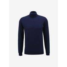 AT.P.CO A274A07EMP Koyu Mavi Yarım Balıkçı Yaka Slim Fit Erkek Kazak