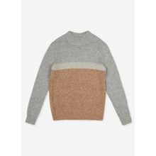 AT.P.CO A274A18WOOD Açık Kahve Bato Yaka Slim Fit Erkek Kazak