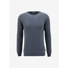 AT.P.CO A274S37COLD Koyu Mavi Bisiklet Yaka Slim Fit Erkek Kazak