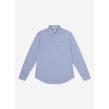 AT.P.CO A276CARLPRINCI Mavi Slim Fit Gömlek Yaka Erkek Gömlek