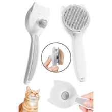 ATA HOME Köpek Kedi Otomatik Temizlenen Tuşlu Tüy Toplayıcı Tarak Evcil Pet Hayvan Tüy Kıl Toplama Fırçası,515201656