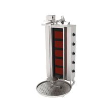 Atalay ADGC-5-U Gazlı Camlı Üstten Motorlu 5 Radyanlı 230 V Döner Makineleri