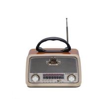 Ataşbey Ahşap Nostaljik Görünümlü Bluetoothlu USB-SD Card Radyo Müzik Kutusu