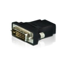 Aten 2A-127G Dvi-D 24 + 1 to Hdmi Erkek-Dişi Siyah Dönüştürücü Adaptör