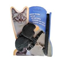 Atlantik Kanatlı Melek 20x32 cm Siyah Kedi Göğüs Bel Tasması