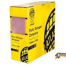 Atlas Gold 115 mm x 25 mt 180 Kum Rulo Sünger Zımpara