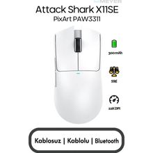 Attack Shark X11SE Şarjlı Optik Kablolu/Kablosuz Gaming Mouse