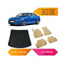 Audi A4 2016 Sonrası 3D Havuzlu Paspas
