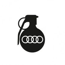 Audi Araba tampon El Bombası Yapıştırma Sticker