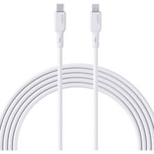 Aukey CB-NCL1-WH 1.8 mt Naylon Örgülü 3A 480 Mbps Type-C Lightning Kablosu