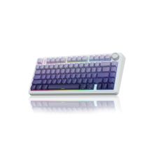 Aula F75 Gradyan Mor Mekanik RGB TKL Seiya Switch Kablosuz Makrolu Hot Swap Gaming Klavye