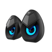 Aula N-69 2x3W Rgb LED Işıklı Masaüstü Oyuncu Laptop Pc Bilgisayar Hoparlörü