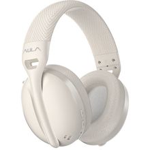 Aula S6 Krem Type-C Ultra Hafif Mikrofonlu Bluetooth Kablosuz Oyuncu Kulaklığı
