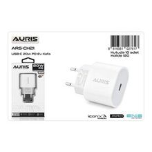 Auris ARS-CH21 Type-C Beyaz 20W PD Şarj Kafası