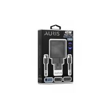 Auris ARS-CH35 PD 45W Siyah Type-C Şarj Cihazı